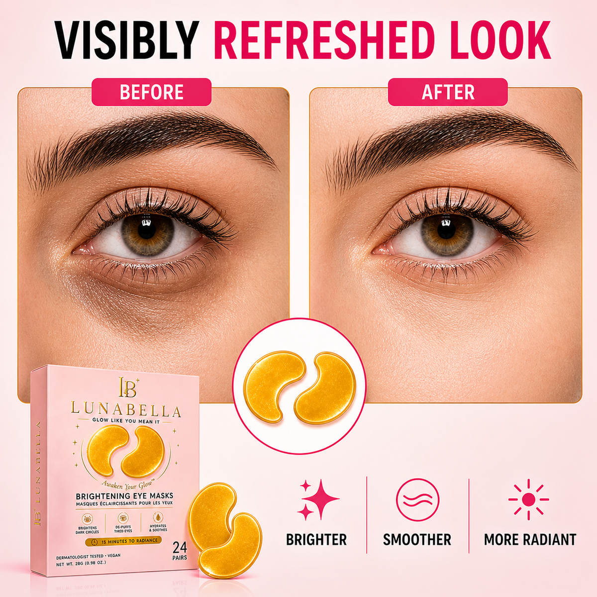 Eye Masks - Under Eye Patches for Dark Circles & Puffiness