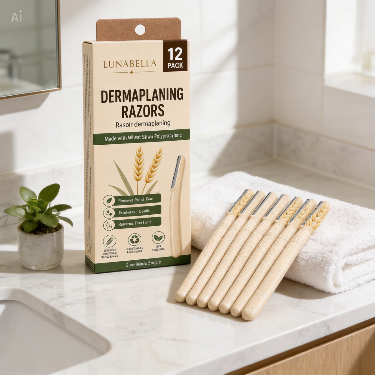 Eco-Friendly Razors - Facial Peach Fuzz & Hair Remover