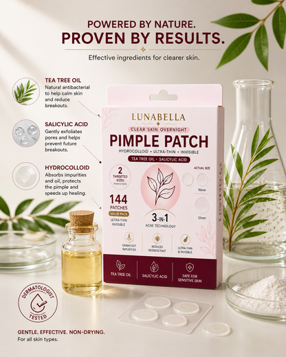 Pimple Patches - 3-in-1 Acne Blemish Treatment
