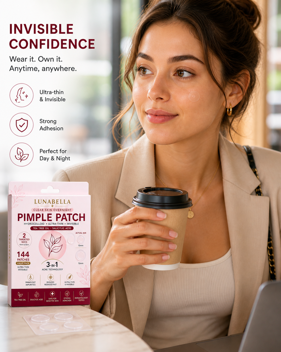 Pimple Patches - 3-in-1 Acne Blemish Treatment